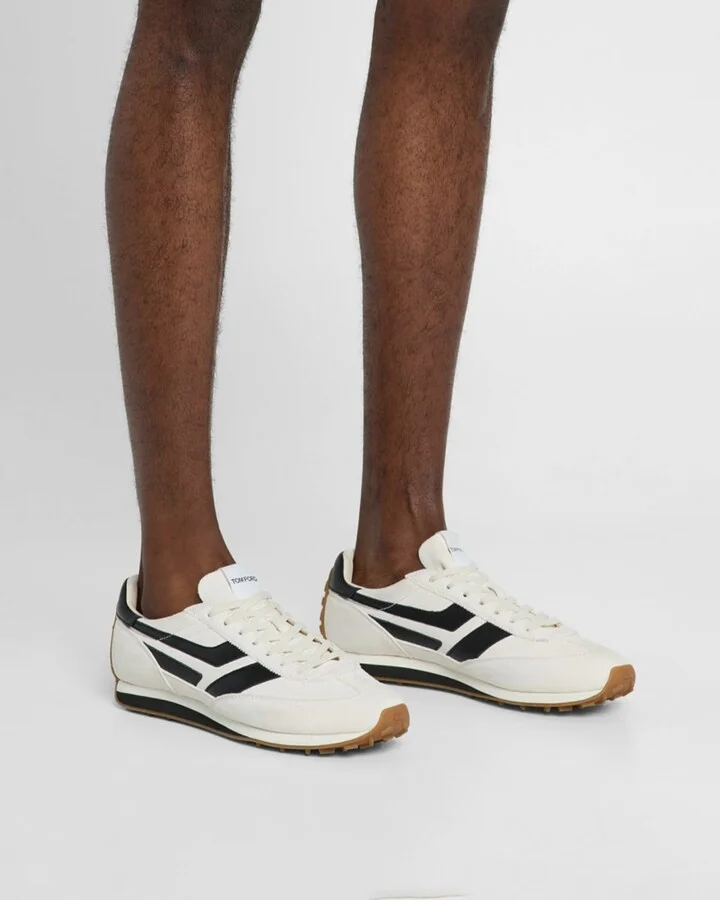 Men's Mick Tech Fabric and Suede Sneakers - Image 10