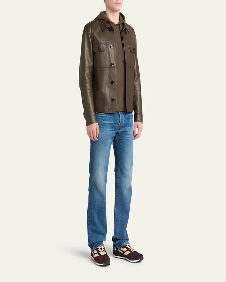 Men's Mick Tech Fabric and Suede Sneakers - Image 2