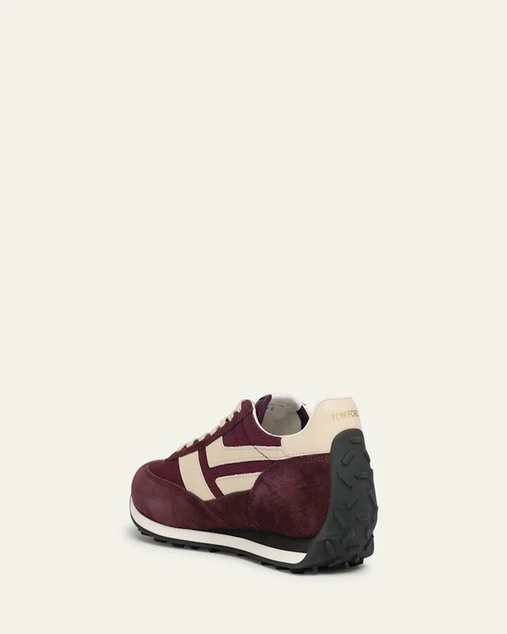Men's Mick Tech Fabric and Suede Sneakers - Image 3