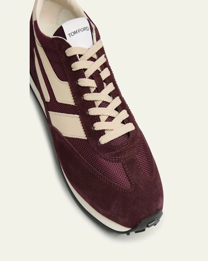 Men's Mick Tech Fabric and Suede Sneakers - Image 4