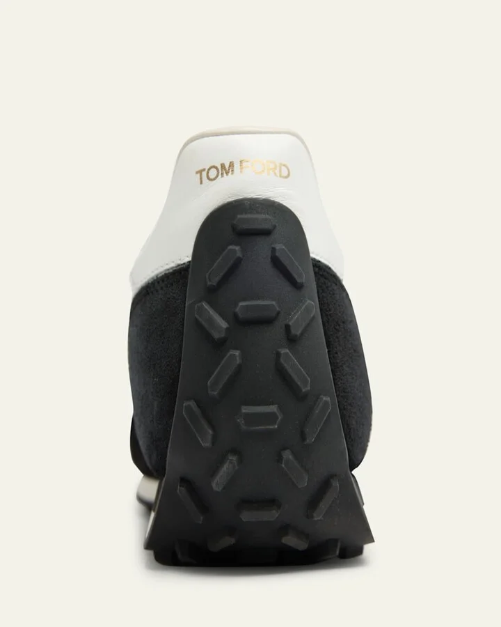 Men's Mick Tech Fabric and Suede Sneakers - Image 6