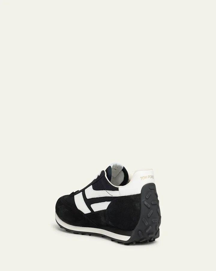 Men's Mick Tech Fabric and Suede Sneakers - Image 10