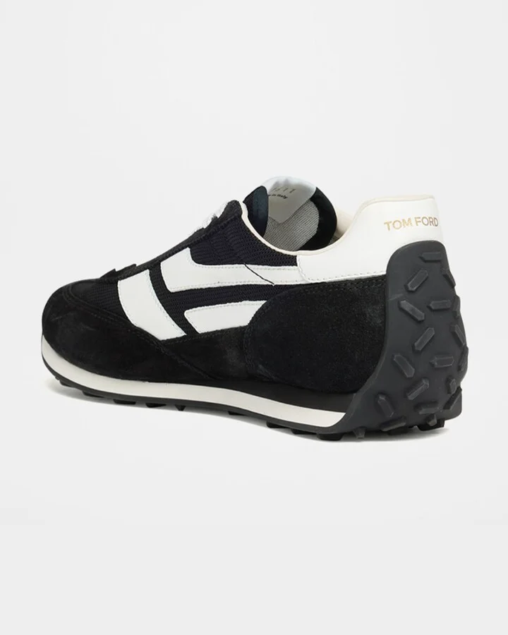 Men's Mick Tech Fabric and Suede Sneakers - Image 4