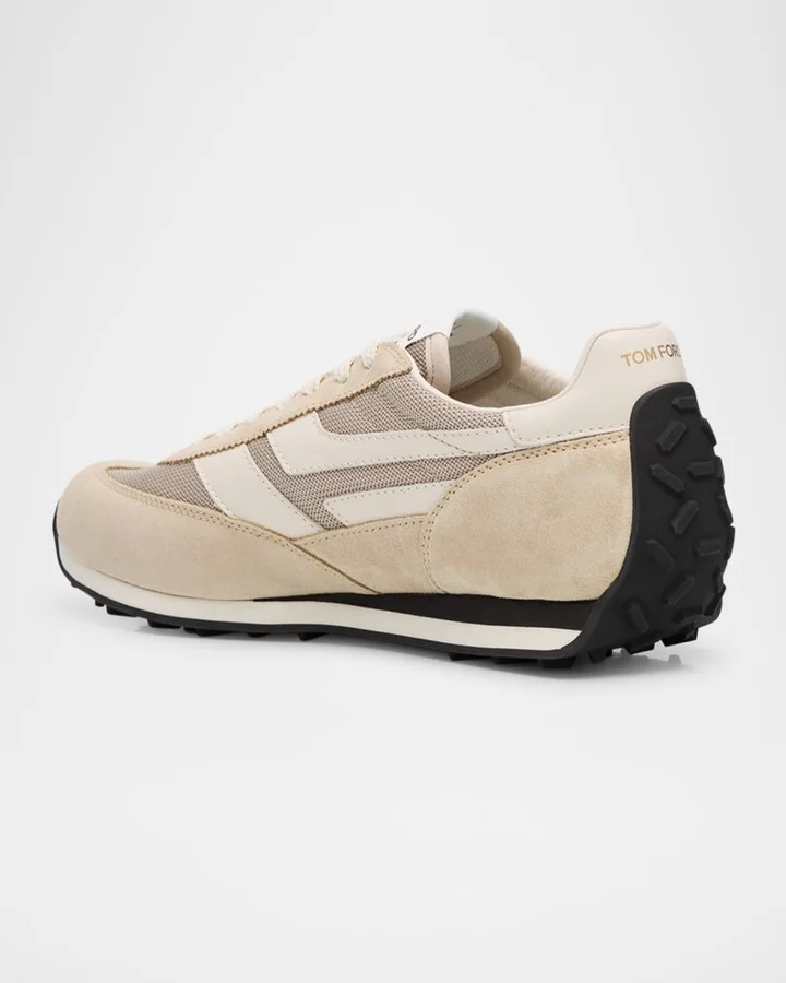 Men's Mick Tech Fabric and Suede Sneakers - Image 6