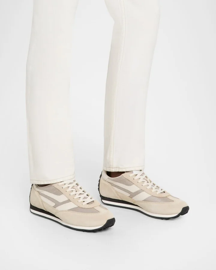 Men's Mick Tech Fabric and Suede Sneakers - Image 9