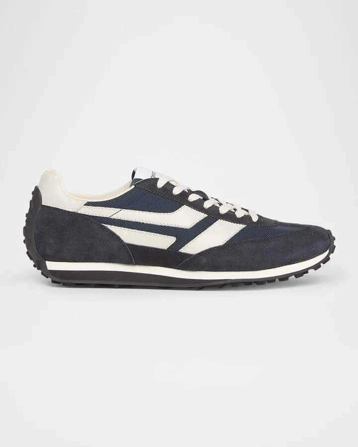Men's Mick Tech Fabric and Suede Sneakers