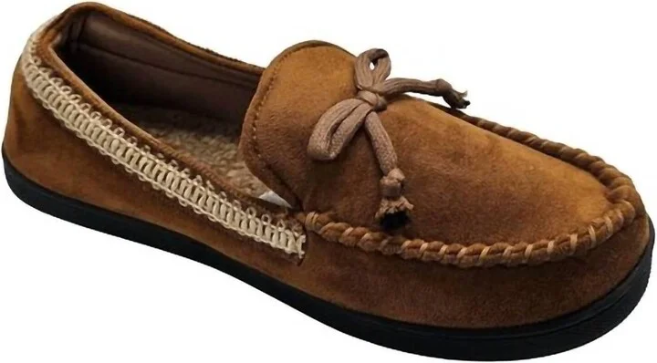 Men's Microsuede Seth Moccasin In Cognac