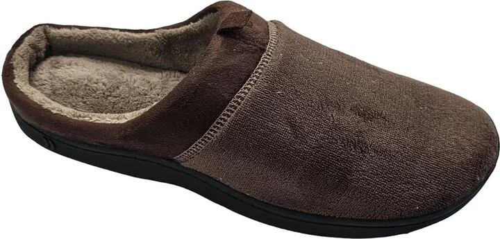 Men's Microterry Jared Clog Slipper In Dark Chocolate