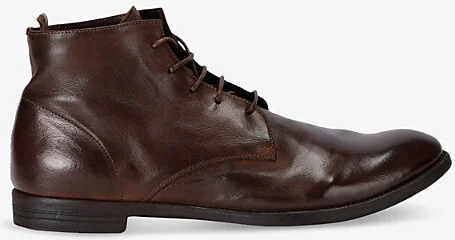 Mens Mid Brown Arc Lace-Up Leather Boots Eur 42 / 8 Uk Men
