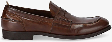 Mens Mid Brown Chronicle Leather Loafers Eur 42 / 8 Uk Men