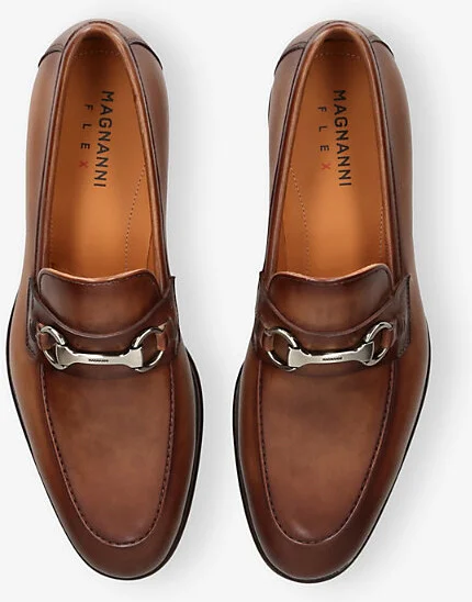 Mens Mid Brown Hendidos Horsebit Leather Loafer Eur 44.5 / 10.5 Uk Men - Image 2