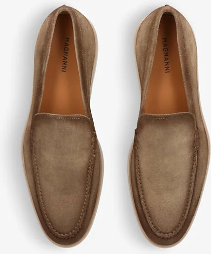 Mens Mid Brown Paraiso Slip-On Suede Loafers Eur 40 / 6 Uk Men - Image 2