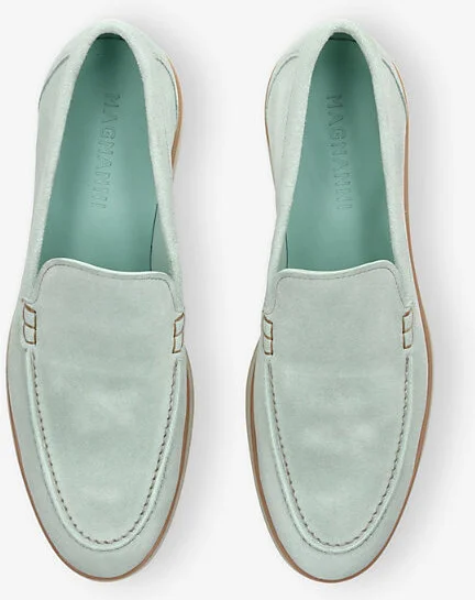 Mens Mid Green Altea Slip-On Suede Loafers Eur 41 / 7 Uk Men - Image 2