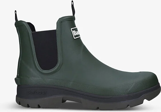 Mens Mid Green Nimbus Logo-Branded Rubber Ankle Boots Eur 40 / 6 Uk Men