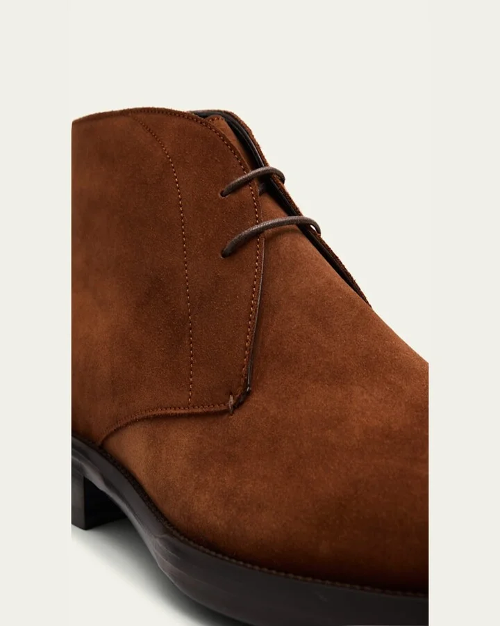 Men's Milano Suede Rubber-Sole Chukka Boots - Image 5