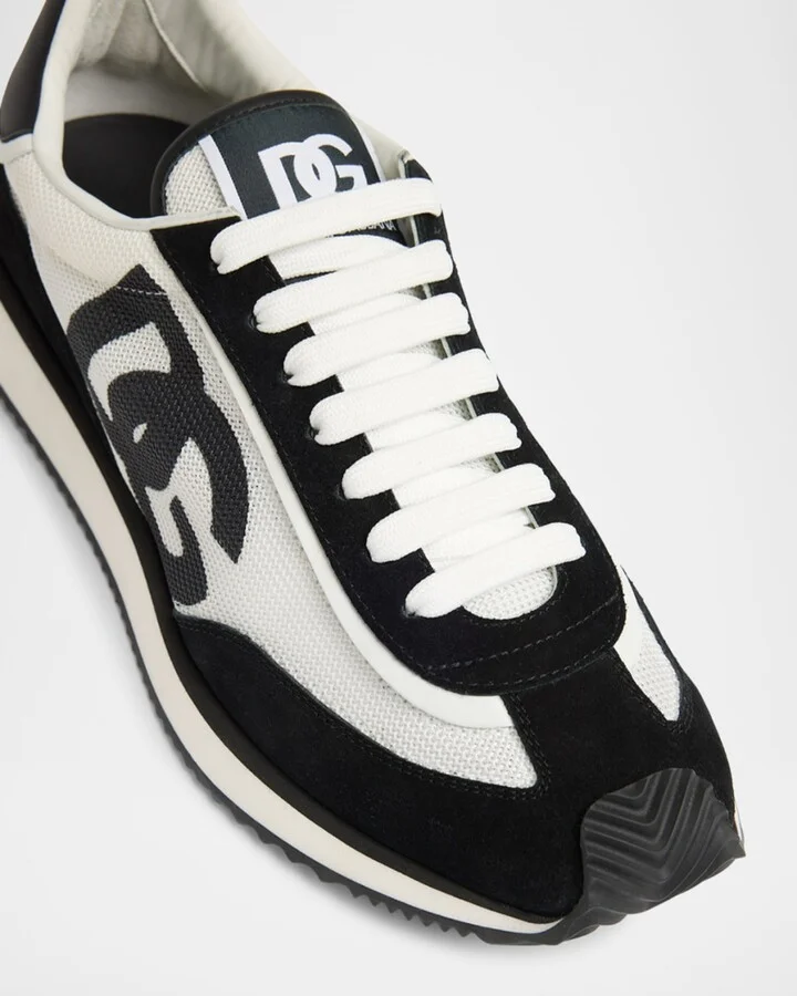 Men's Mixed-Material DG Cushion Sneakers - Image 2