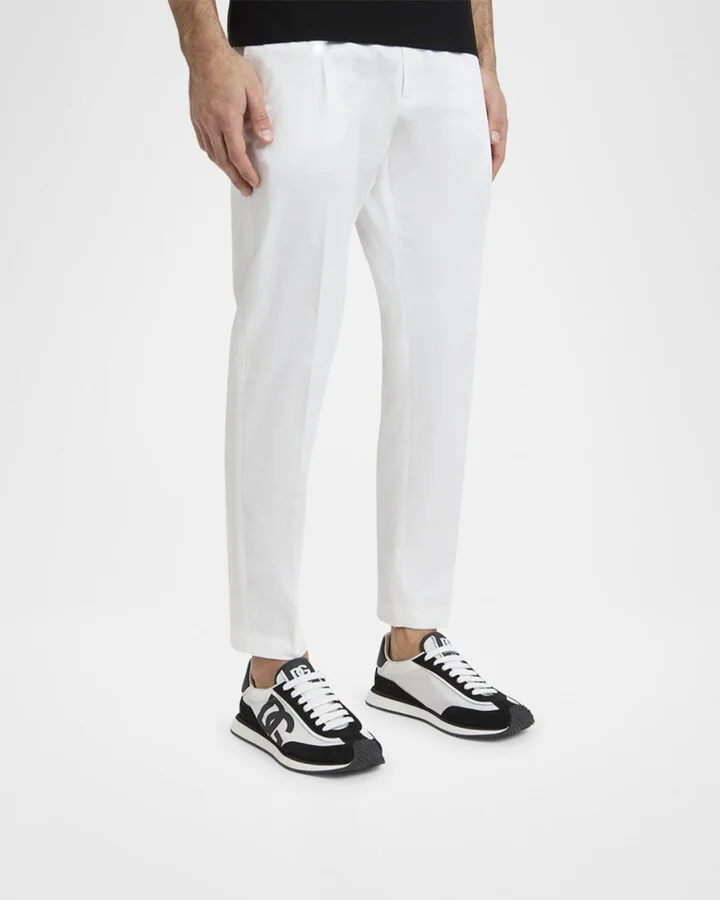 Men's Mixed-Material DG Cushion Sneakers - Image 4