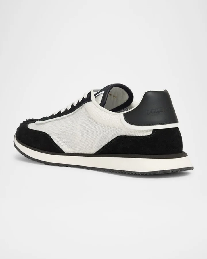 Men's Mixed-Material DG Cushion Sneakers - Image 7