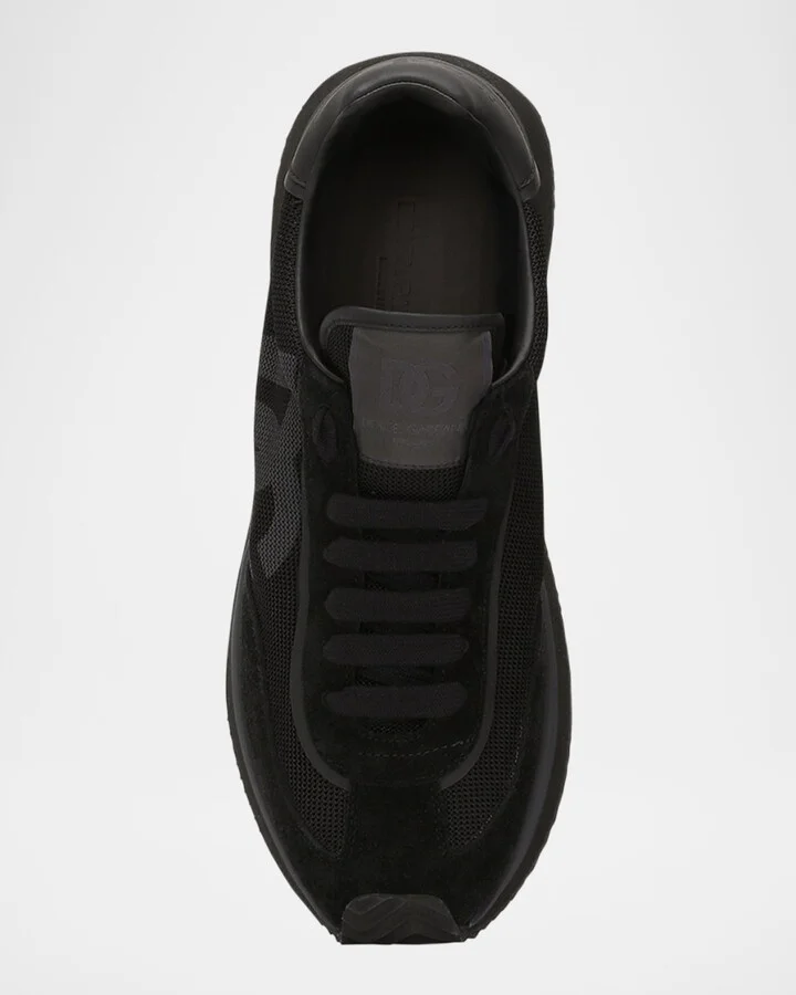 Men's Mixed-Material DG Cushion Sneakers - Image 10