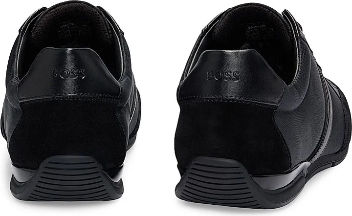 Men's Mixed Material Trainers Shoes - Black - Size 7 - Image 4