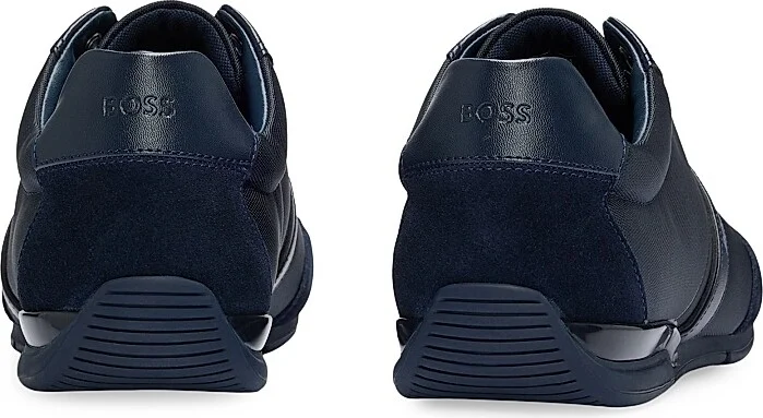 Men's Mixed Material Trainers Shoes - Black - Size 7 - Image 7