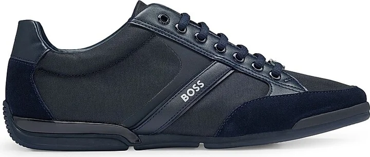 Men's Mixed Material Trainers Shoes - Black - Size 7 - Image 10