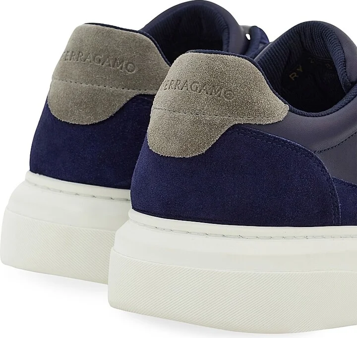 Men's Mixed-Media Sneakers - Midnight Bianco - Size 9 - Image 5