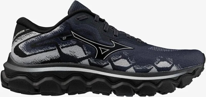 Men's Mizuno Wave Horizon 7 Shoe In Black/nimbus Cloud