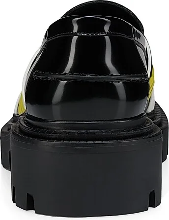 Men's Moc College Gaagal Leather Loafers - Black Multi - Size 7.5 - Image 3