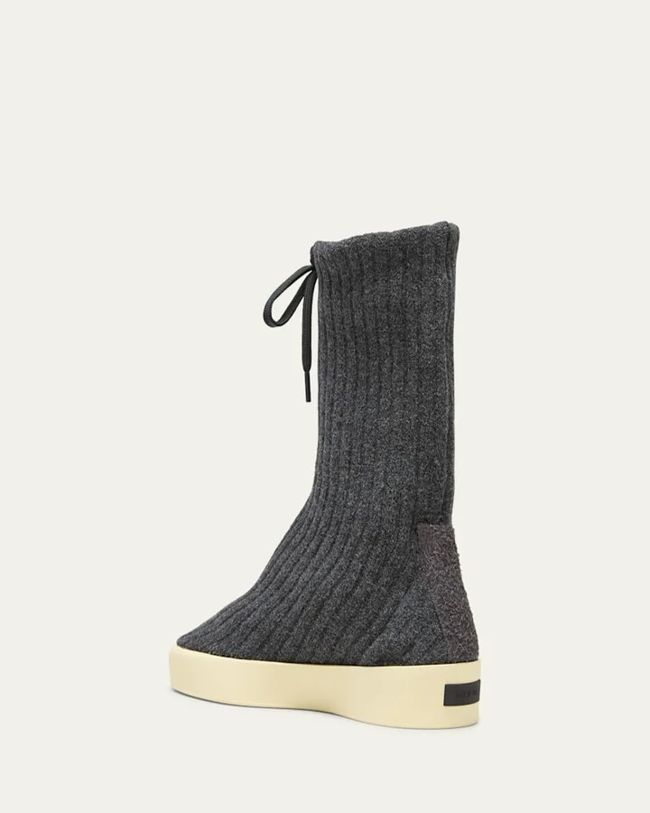 Men's Moc Knit High Boots - Image 5