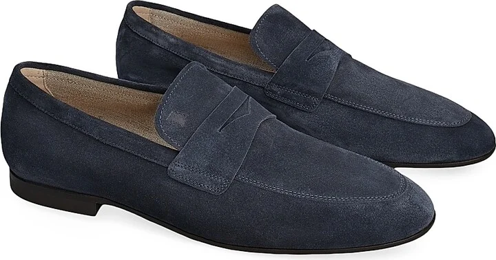 Men's Moc-Style Suede Loafers - Night - Size 8 - Image 2