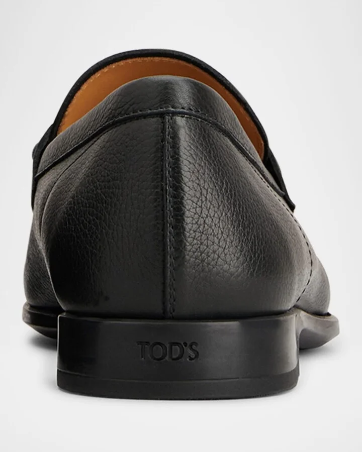 Men's Mocassino Gomma Leather Penny Loafers - Image 2