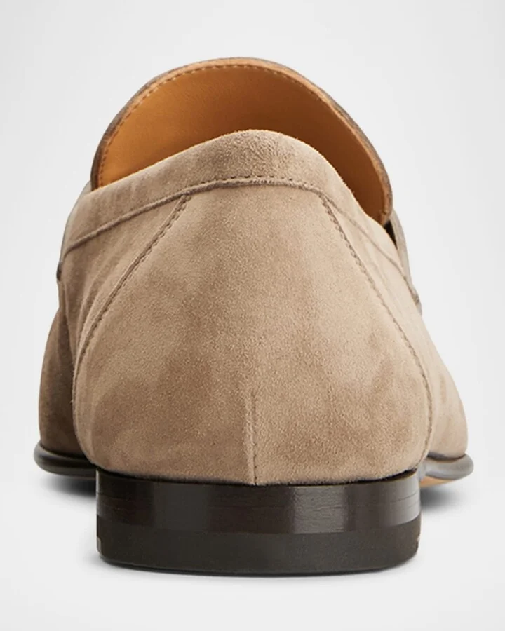 Men's Mocassino Suede Penny Loafers - Image 2