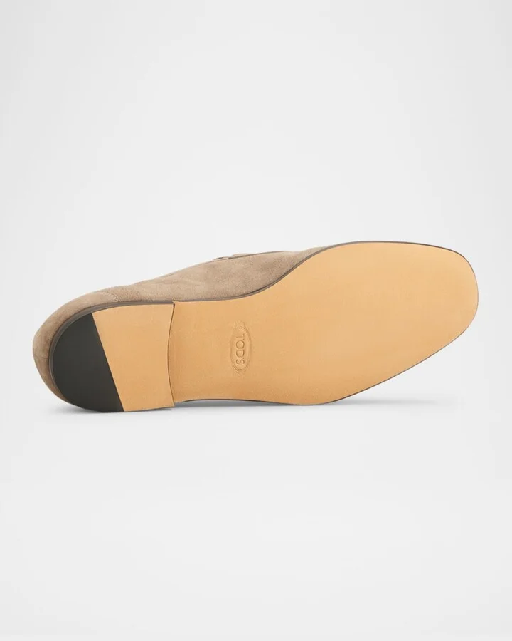 Men's Mocassino Suede Penny Loafers - Image 5
