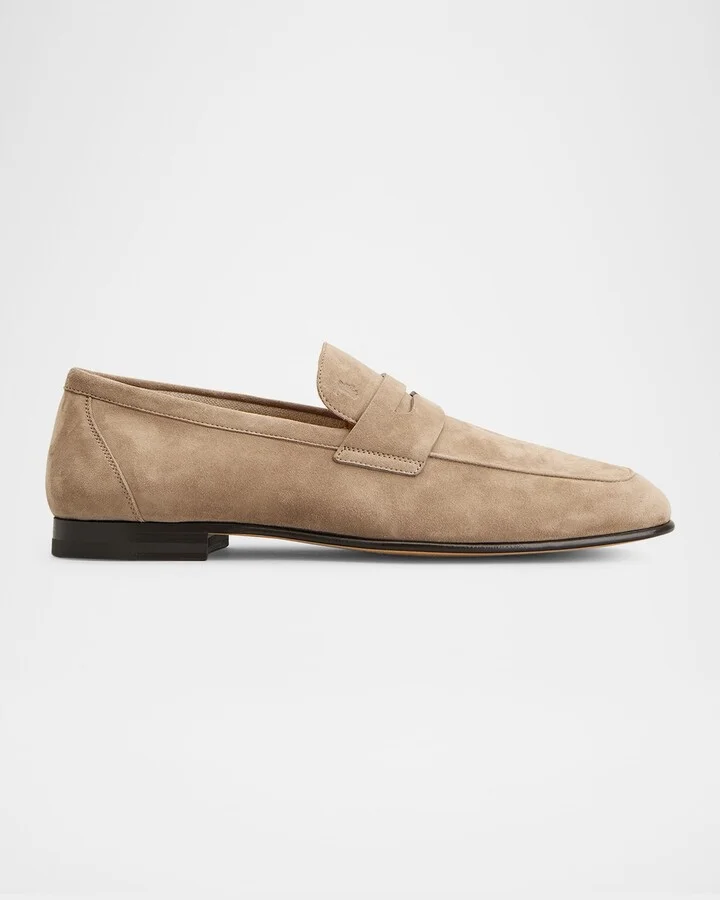 Men's Mocassino Suede Penny Loafers