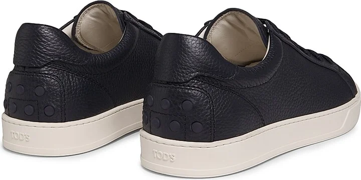 Men's Moccassino Gomma Leather Sneakers - Caffe - Size 7 - Image 7
