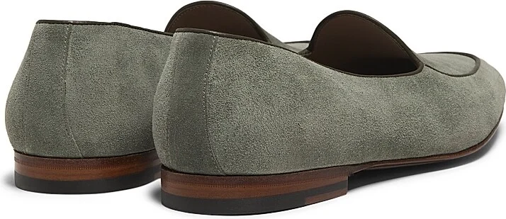 Men's Modena Suede Loafers - Green - Size 9 - Image 3