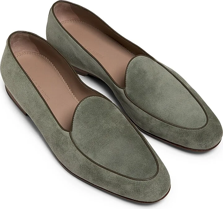 Men's Modena Suede Loafers - Green - Size 9 - Image 4