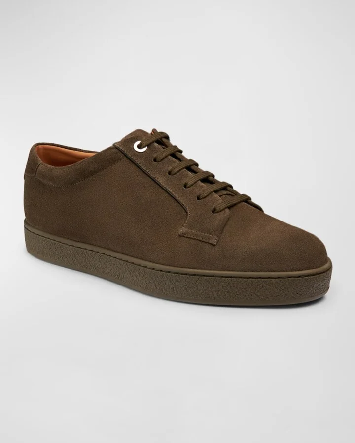 Men's Molton Suede Low-Top Sneakers - Image 4