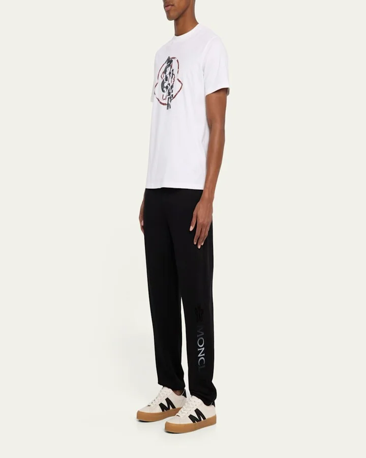 Men's Monaco2 Leather and Nubuck Low-Top Sneakers - Image 3