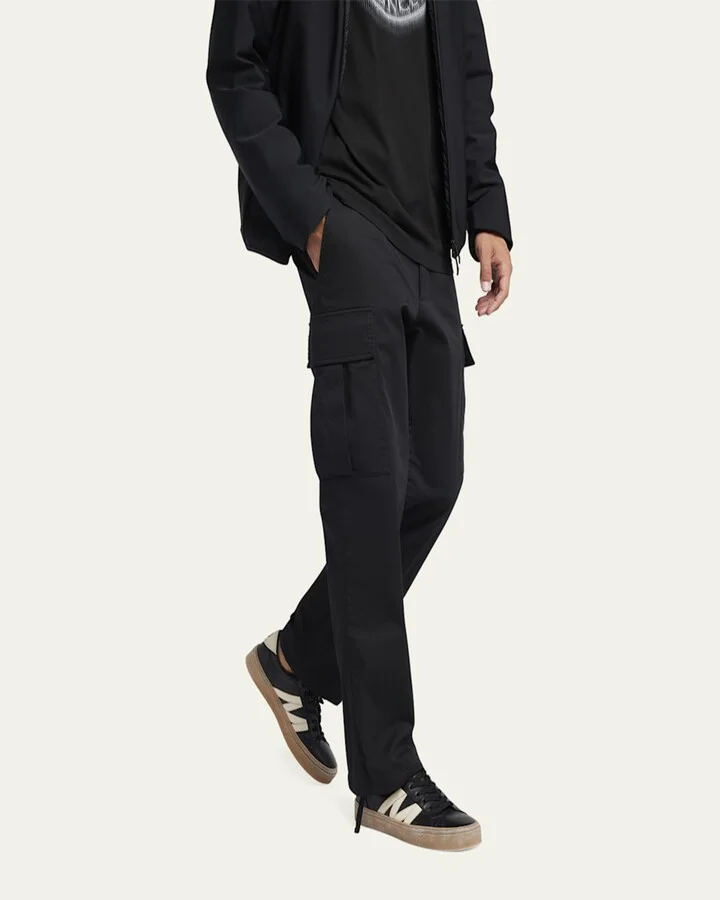 Men's Monaco2 Leather and Nubuck Low-Top Sneakers - Image 4