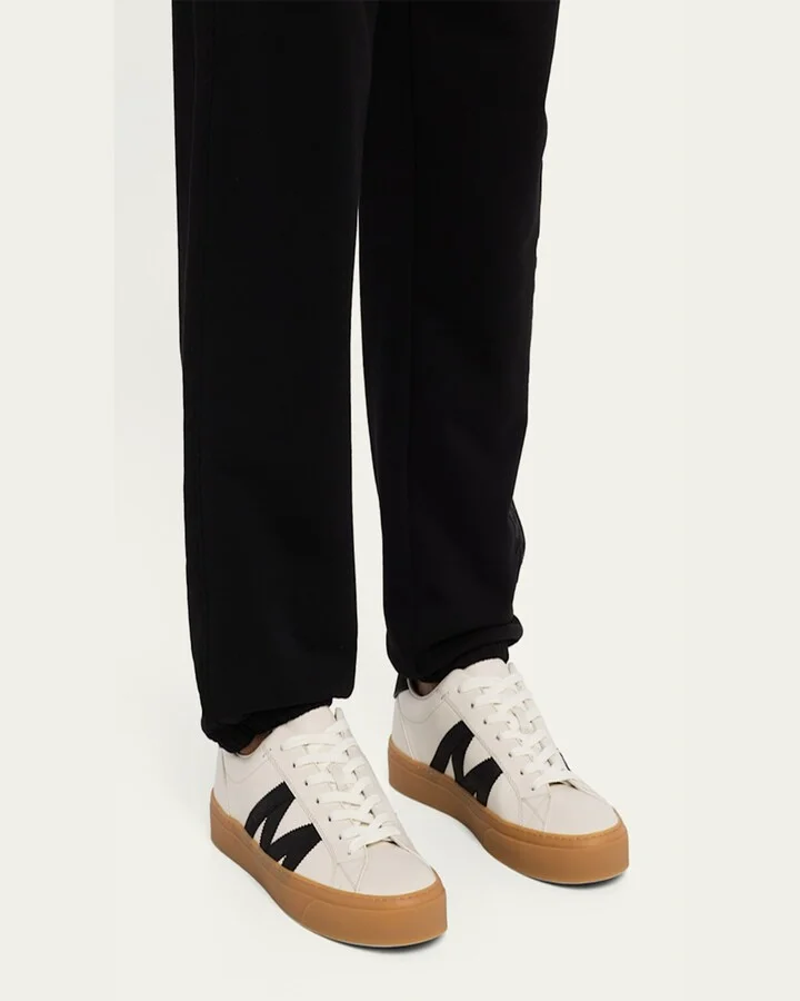 Men's Monaco2 Leather and Nubuck Low-Top Sneakers - Image 5
