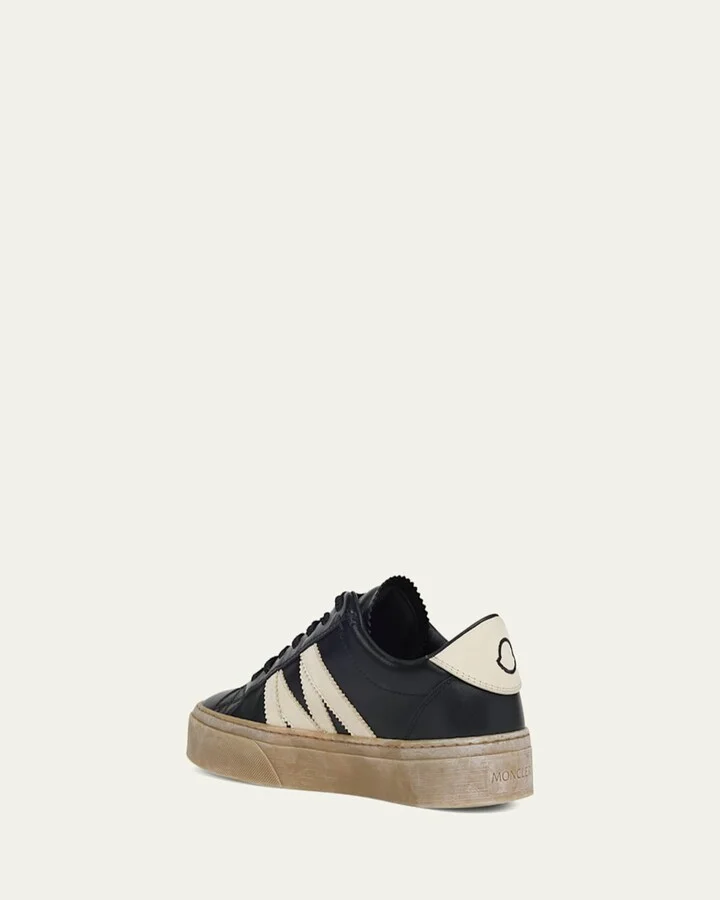 Men's Monaco2 Leather and Nubuck Low-Top Sneakers - Image 6