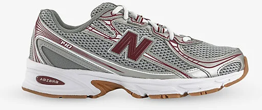 Mens Monarch Burgundy 740 V2 Mesh Low-Top Trainers 10