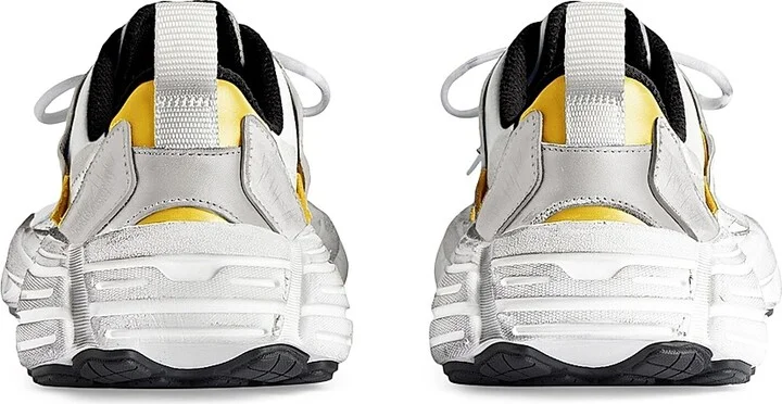 Men's Monday Sneakers - Grey White Yellow - Size 8 - Image 3