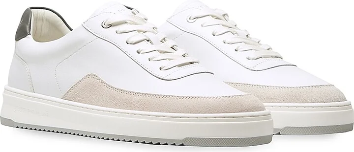 Men's Mondo Squash Tag Low-Top Sneakers - White Grey - Size 7 - Image 2