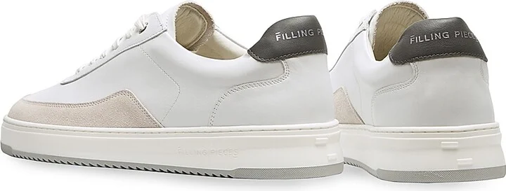 Men's Mondo Squash Tag Low-Top Sneakers - White Grey - Size 7 - Image 3