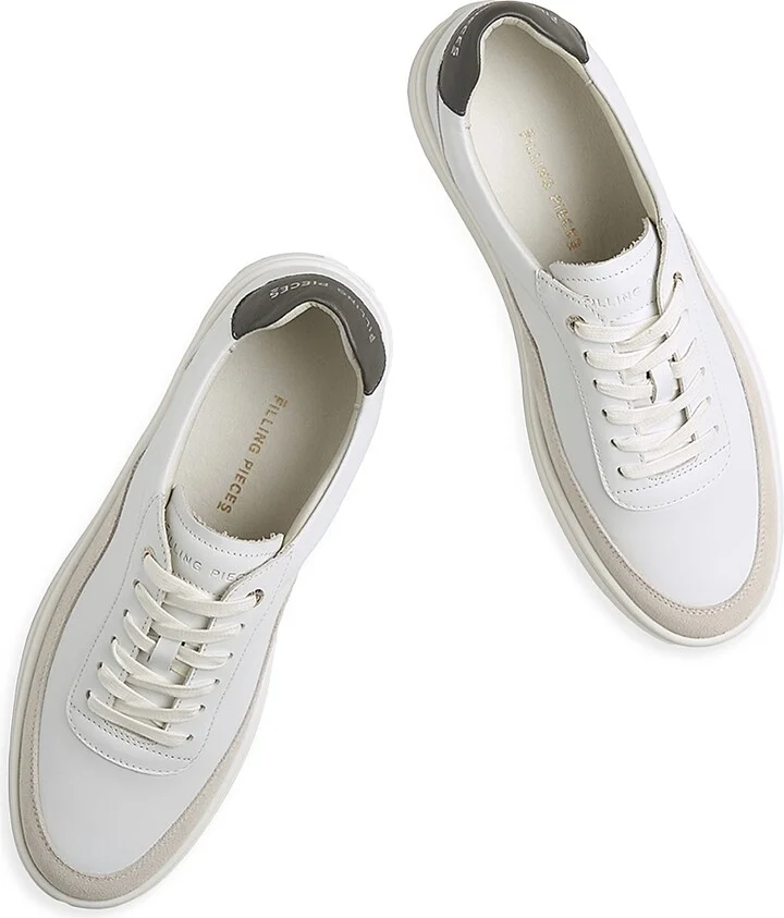 Men's Mondo Squash Tag Low-Top Sneakers - White Grey - Size 7 - Image 4