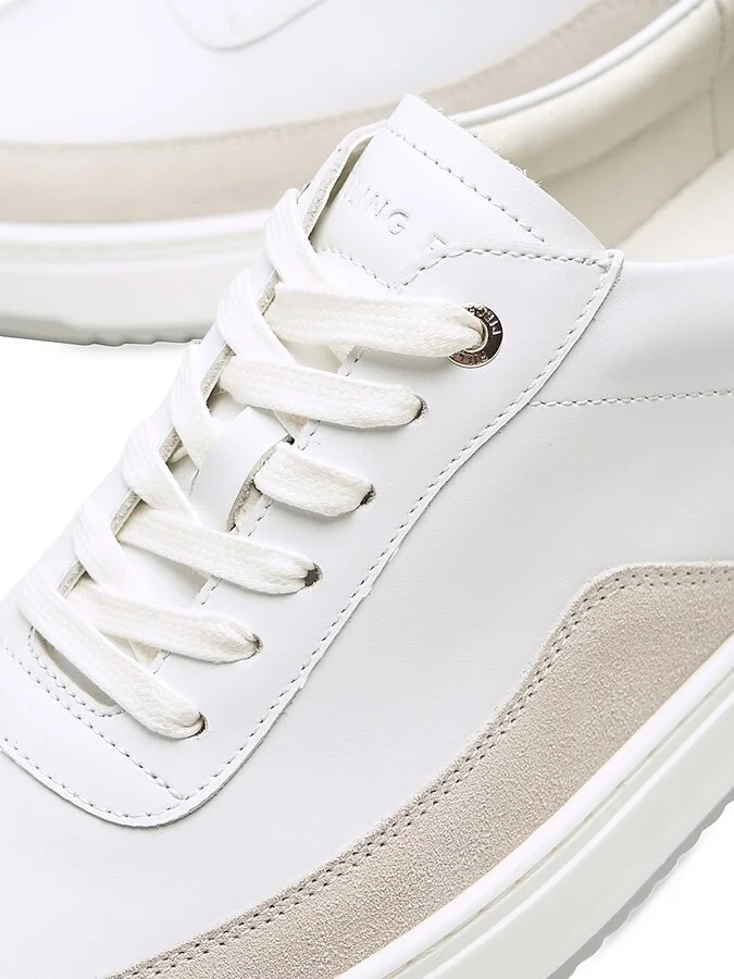 Men's Mondo Squash Tag Low-Top Sneakers - White Grey - Size 7 - Image 5
