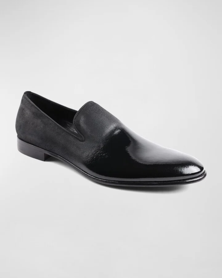 Men's Monet Patent Ombre Smoking Slippers - Image 6